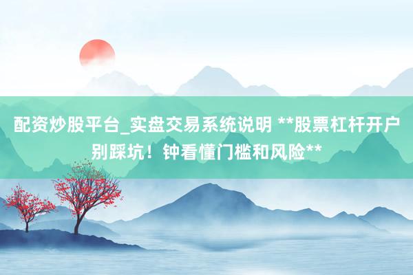 配资炒股平台_实盘交易系统说明 **股票杠杆开户别踩坑！钟看懂门槛和风险**